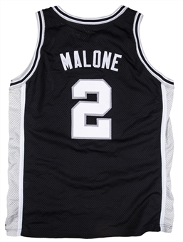 1994-95 Moses Malone Game Used & Photo Matched San Antonio Spurs Road Jersey – Matched To 2 Road Games Including Final Career Road Game (MEARS A10)